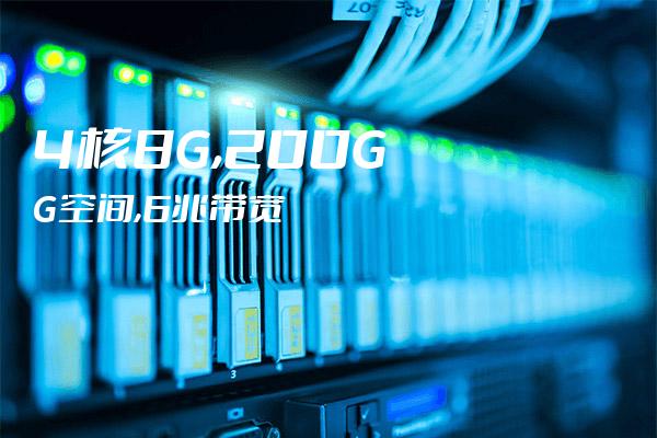 4核8G,200G空间,6兆带宽 - 腾佑科技IDC服务商
